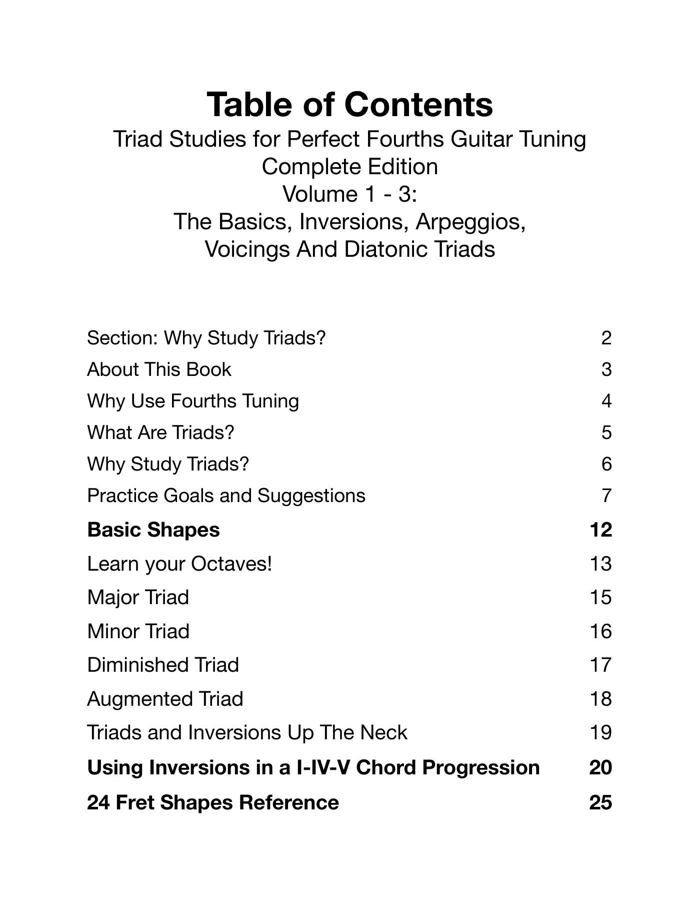 Table of Contents