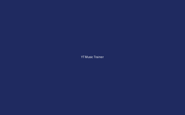 YT Music Trainer